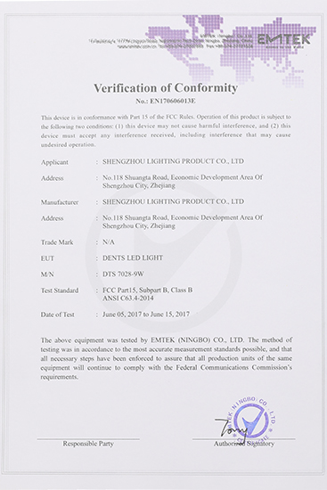 Certifications