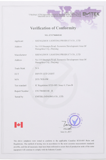 Certifications