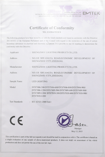 Certifications